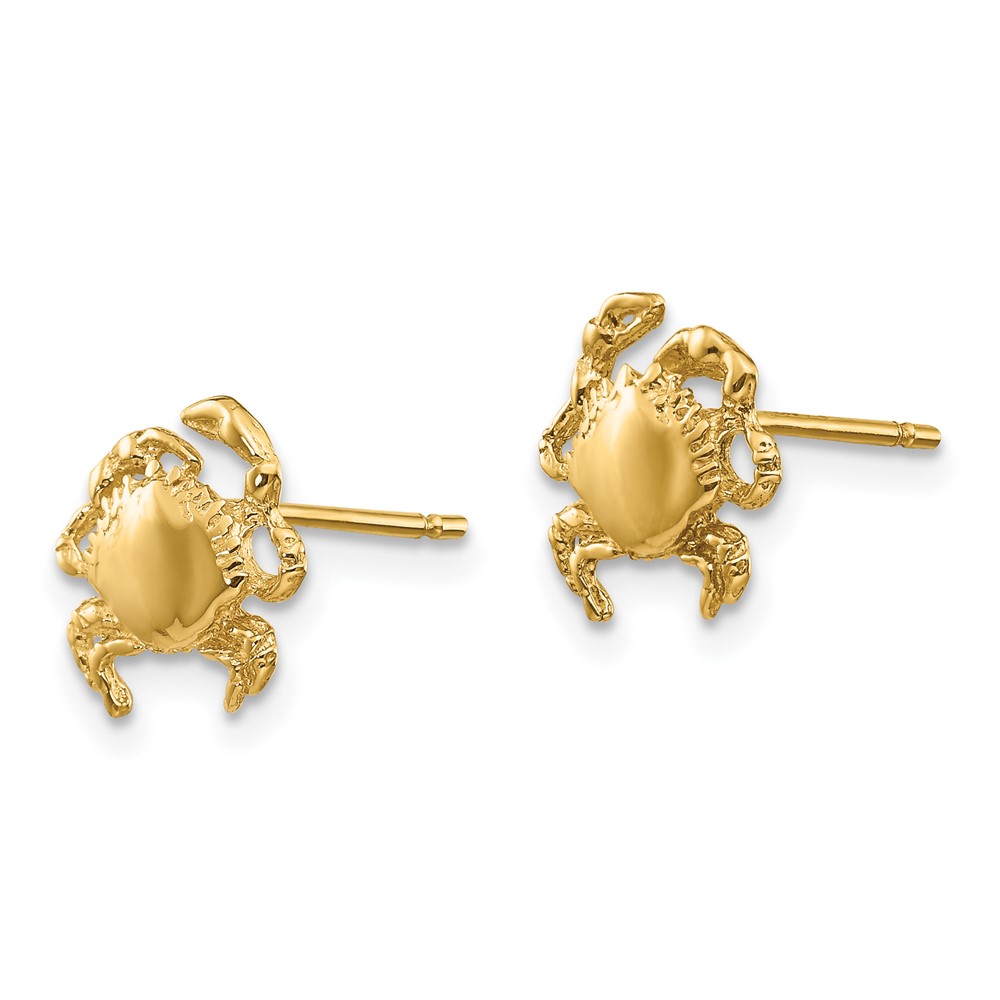 10k Crab Earrings (10E907)