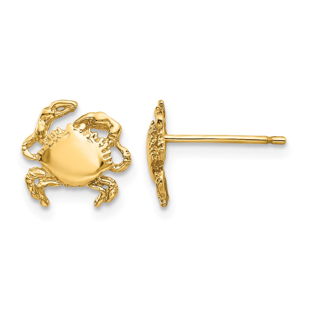 10k Crab Earrings (10E907)