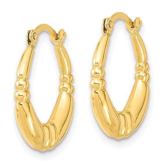 Gold Circle Hoop Earrings