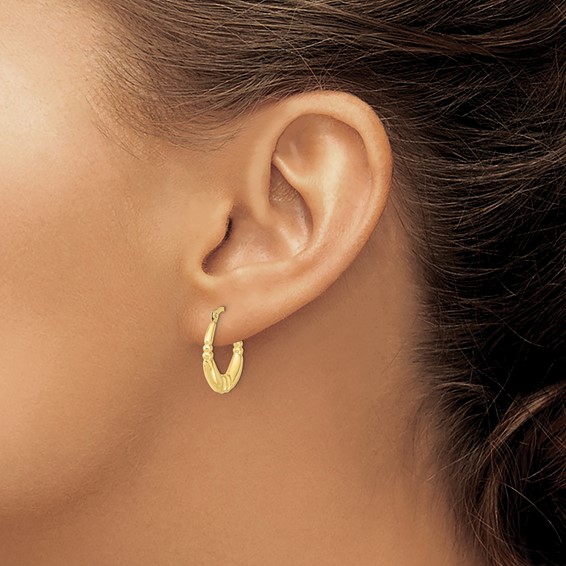 Gold Circle Hoop Earrings