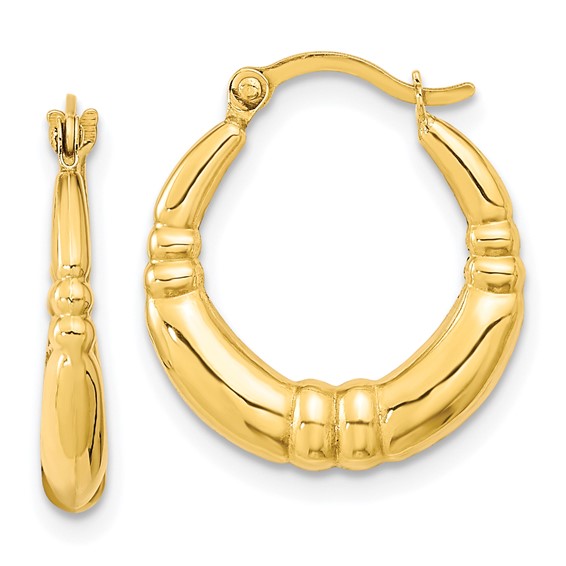 Gold Circle Hoop Earrings