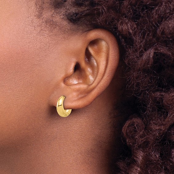 Gold Graduating Hinged Hoop Earrings