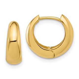 Gold Graduating Hinged Hoop Earrings