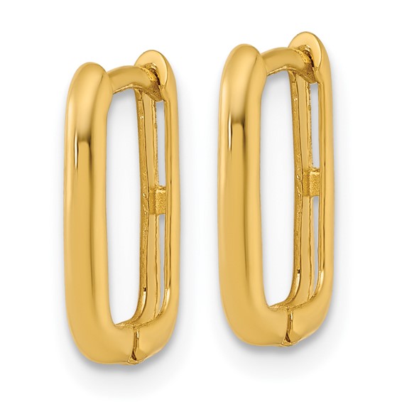 Gold Hinged Hoop Earrings