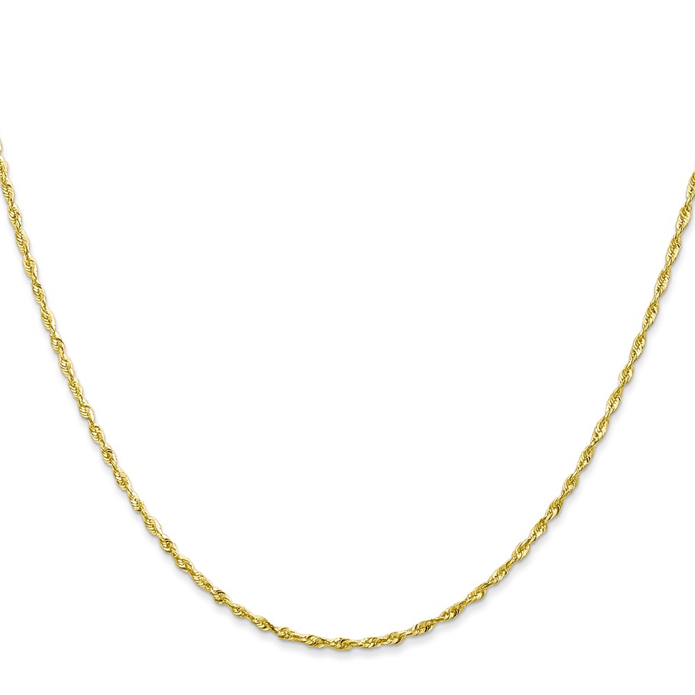10k 1.5mm Extra-Light D/C Rope Chain (10EX012-22)