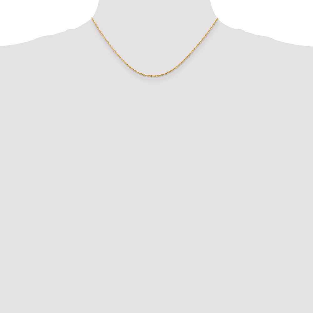 10k 1.5mm Extra-Light D/C Rope Chain (10EX012-16)