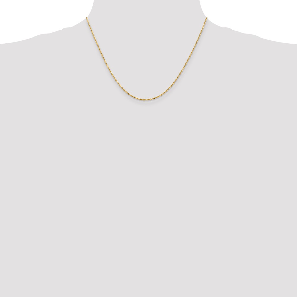 10k 1.5mm Extra-Light D/C Rope Chain (10EX012-18)