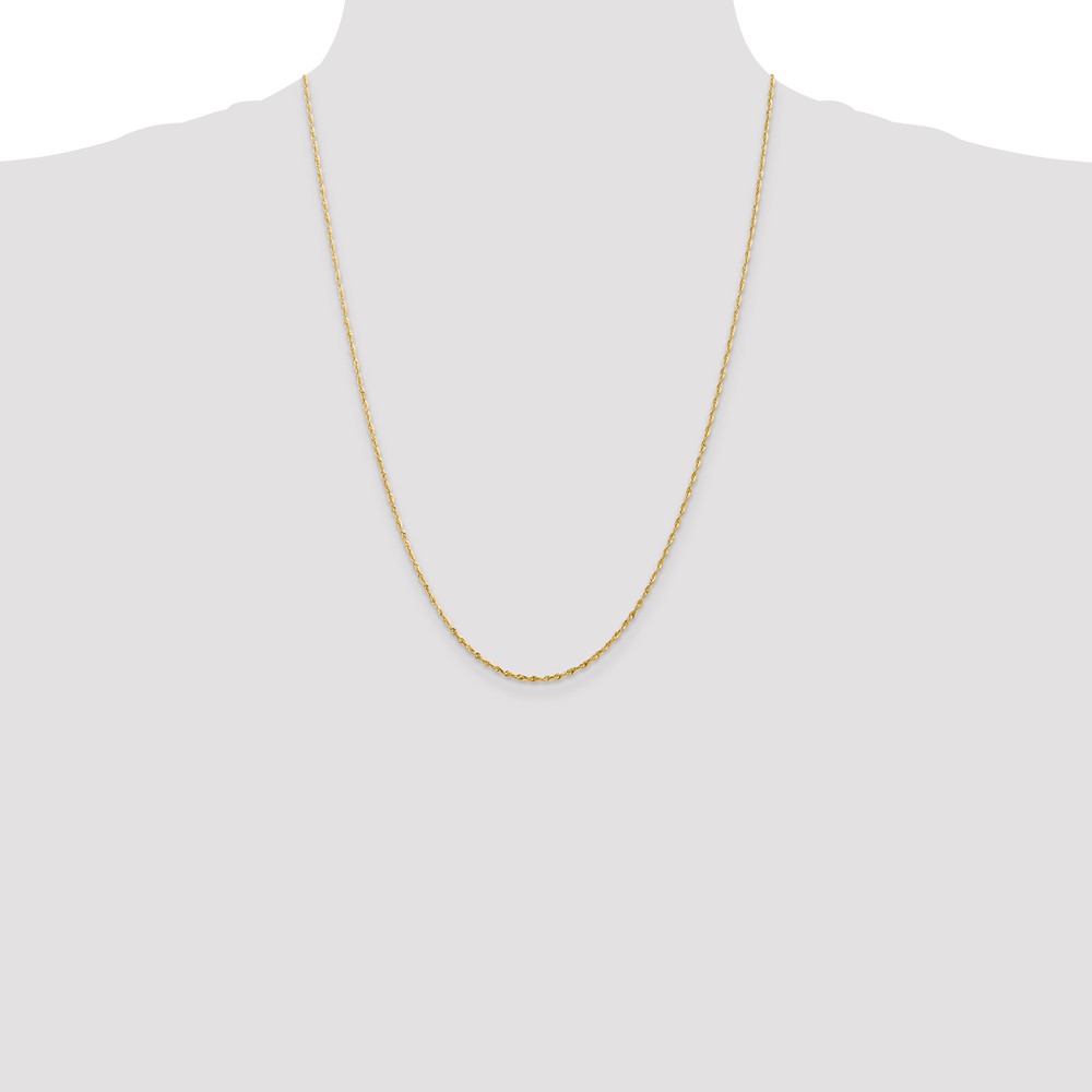 10k 1.5mm Extra-Light D/C Rope Chain (10EX012-24)