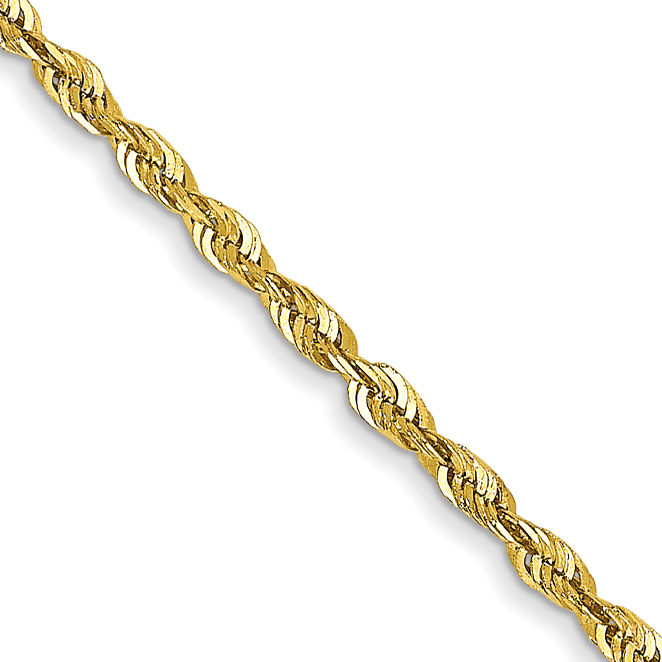 10k 1.5mm Extra-Light D/C Rope Chain (10EX012-16)