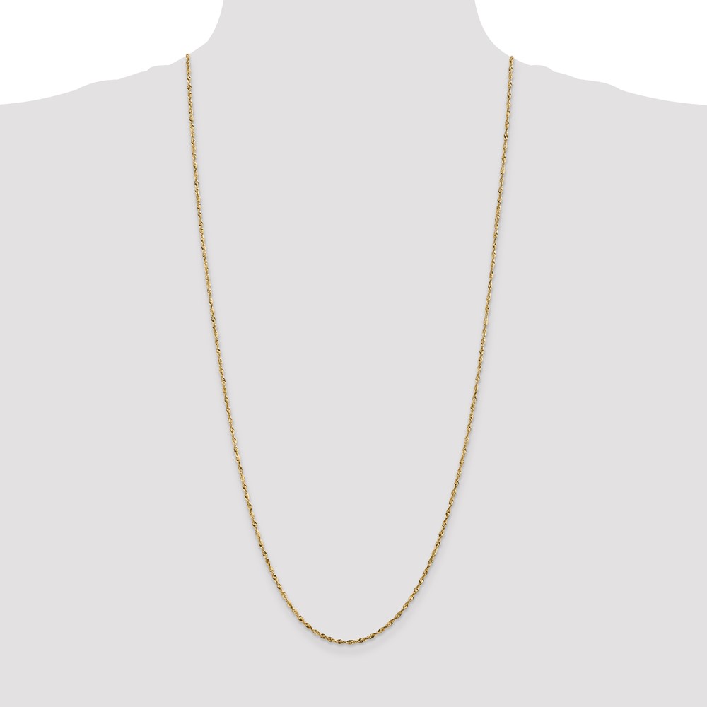 10k 1.8mm Extra-Light D/C Rope Chain (10EX014-30)