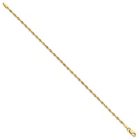 10K 1.8mm Yellow Gold Ultra D C Lightweight Rope Chain view 2