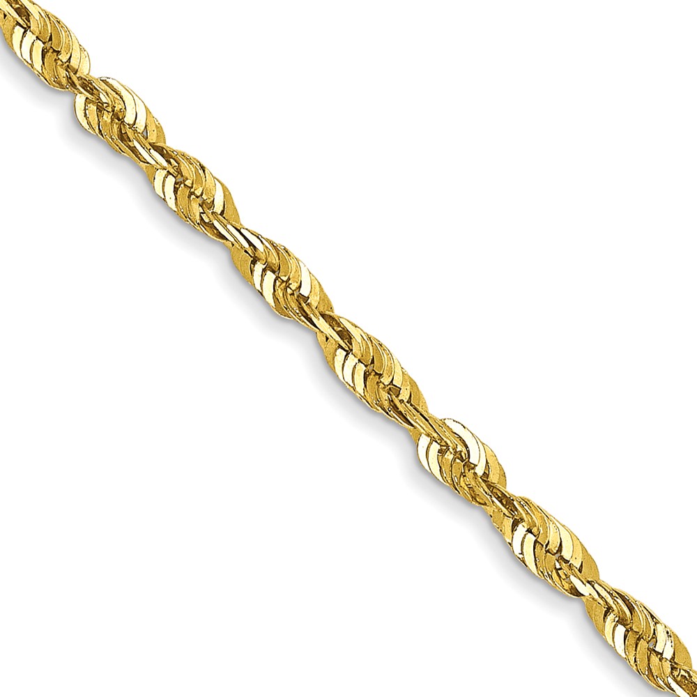 10k 1.8mm Extra-Light D/C Rope Chain (10EX014-30)
