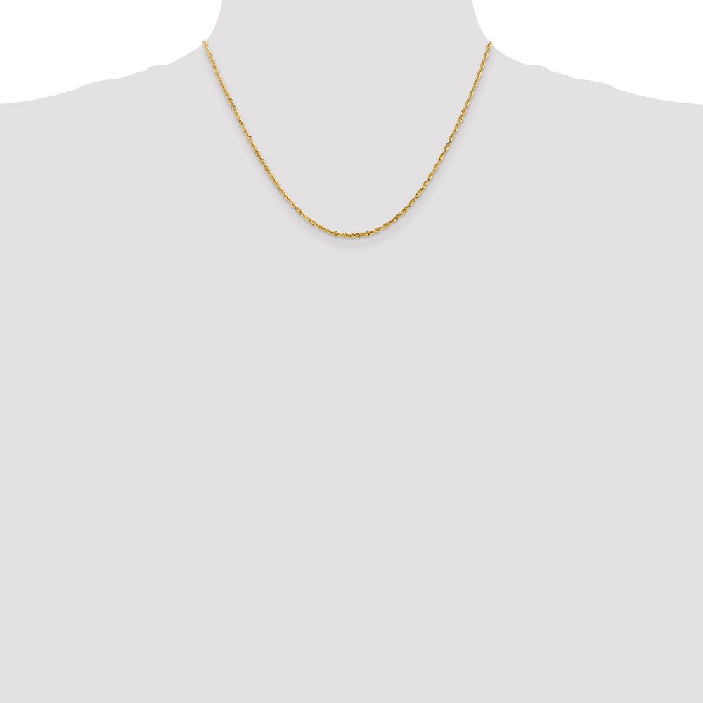 10k 2.0mm Extra-Light D/C Rope Chain (10EX016-18)