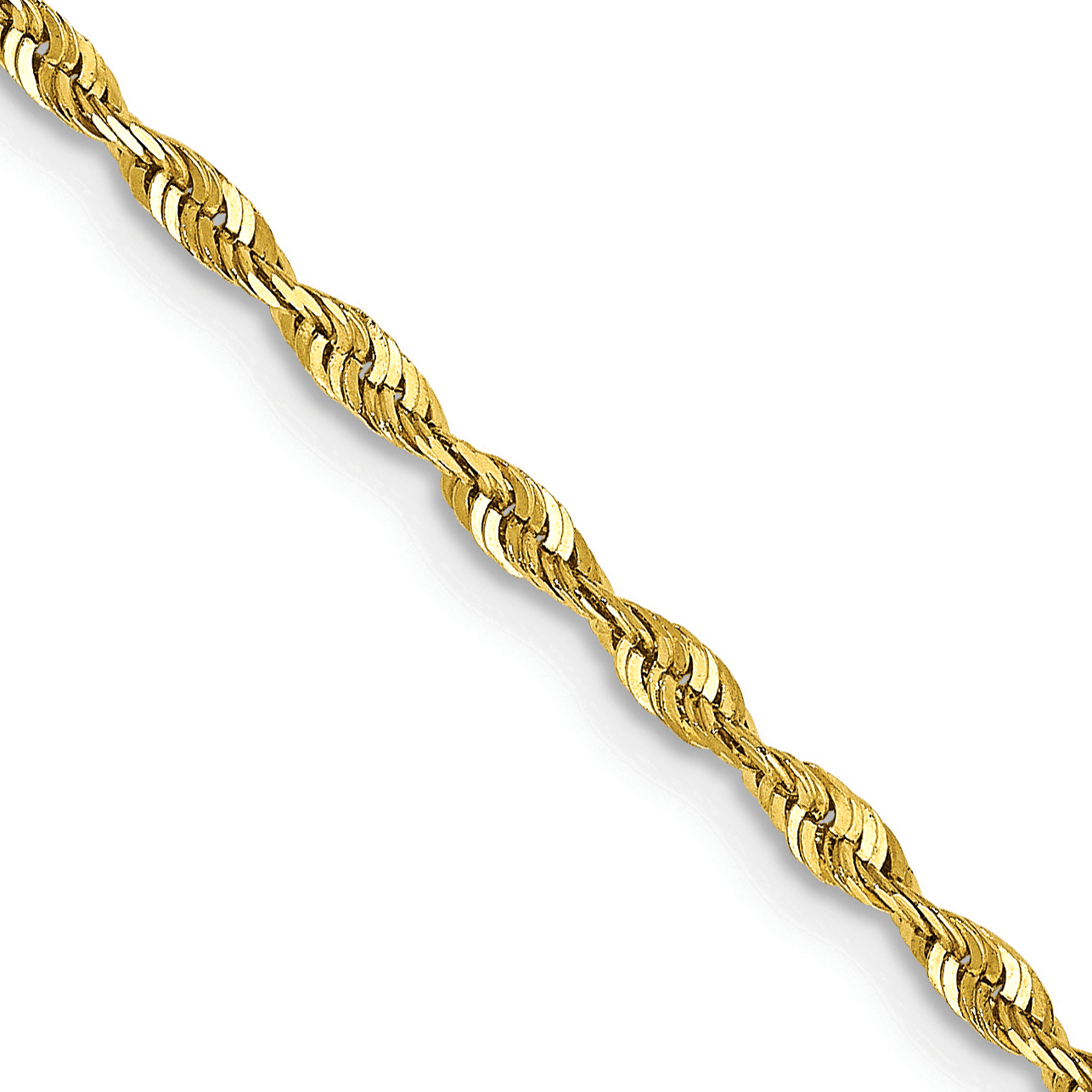 10k 2.0mm Extra-Light D/C Rope Chain (10EX016-18)