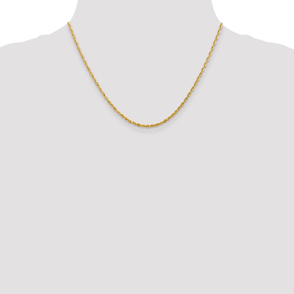 10k 2.25mm Extra-Light D/C Rope Chain (10EX018-18)