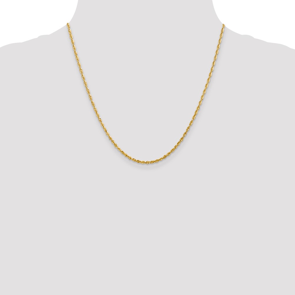 10k 2.25mm Extra-Light D/C Rope Chain (10EX018-20)