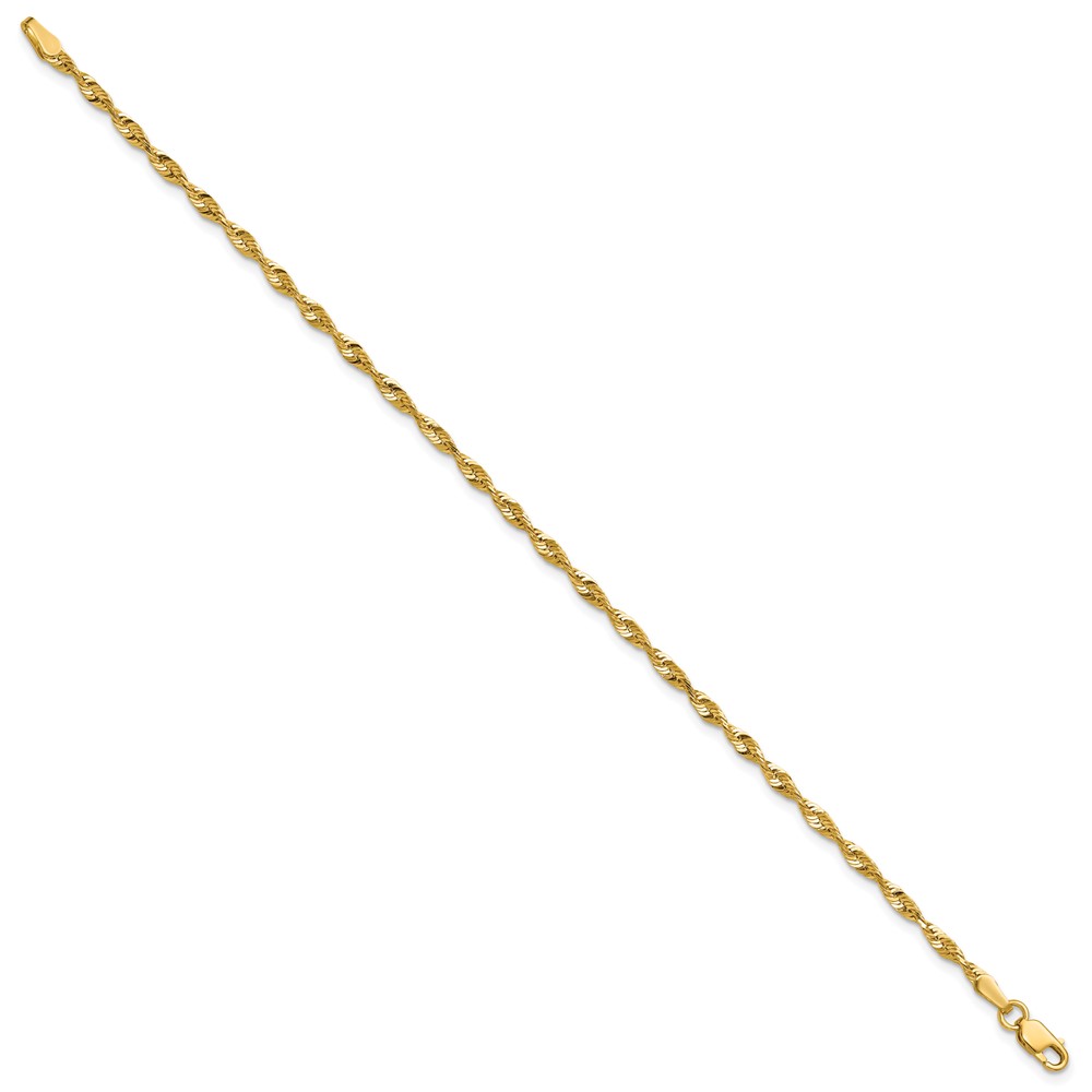 10k 2.50mm Extra-Light D/C Rope Chain (10EX021-8)