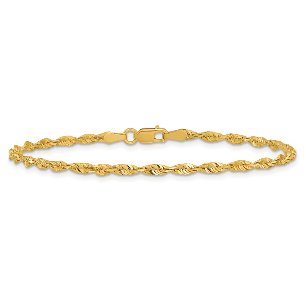 10k 2.50mm Extra-Light D/C Rope Chain (10EX021-8)