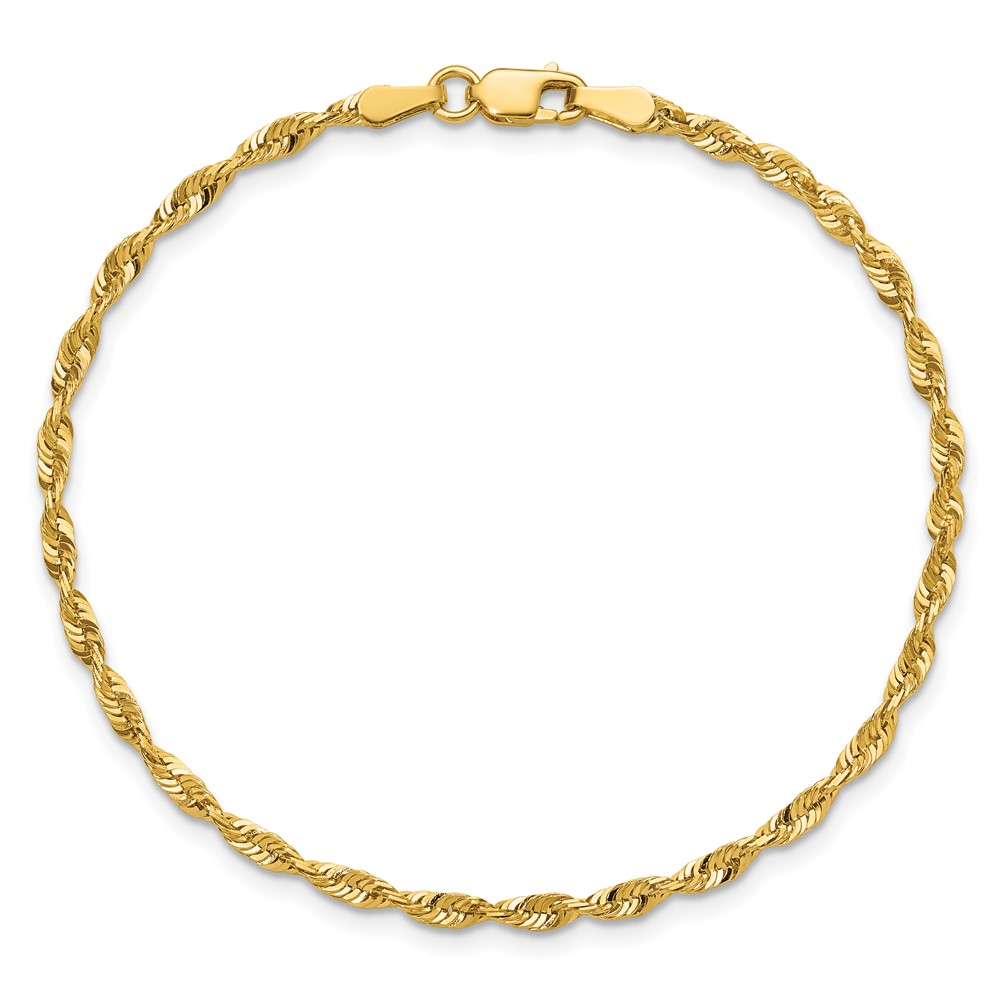 10k 2.50mm Extra-Light D/C Rope Chain (10EX021-8)