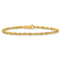 10K 2.75mm Yellow Gold Ultra D C Lightweight Rope Chain view 4