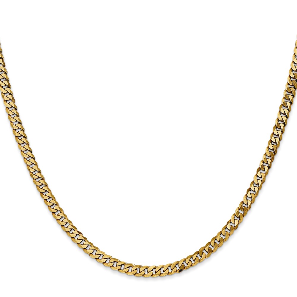 10k 3.9mm Flat Beveled Curb Chain (10FBU100-18)