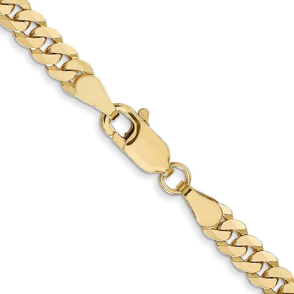 10k 3.9mm Flat Beveled Curb Chain (10FBU100-18)