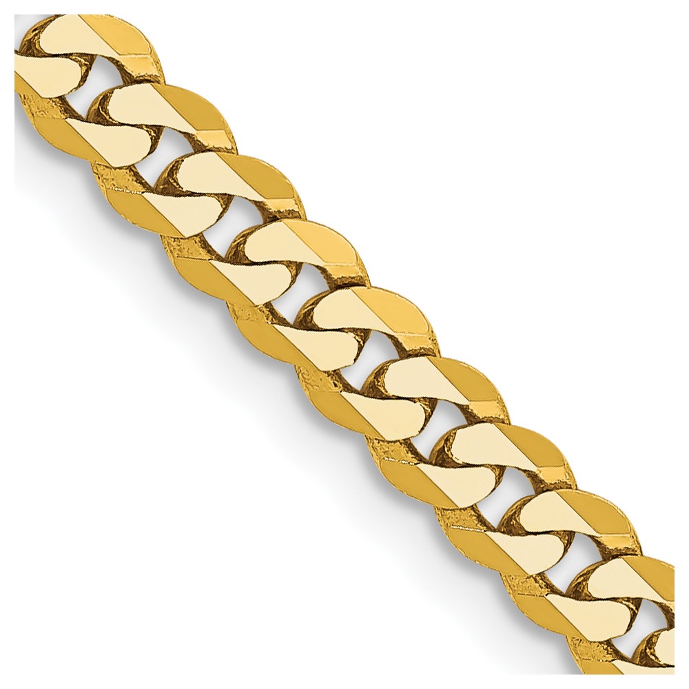 10k 3.9mm Flat Beveled Curb Chain (10FBU100-18)