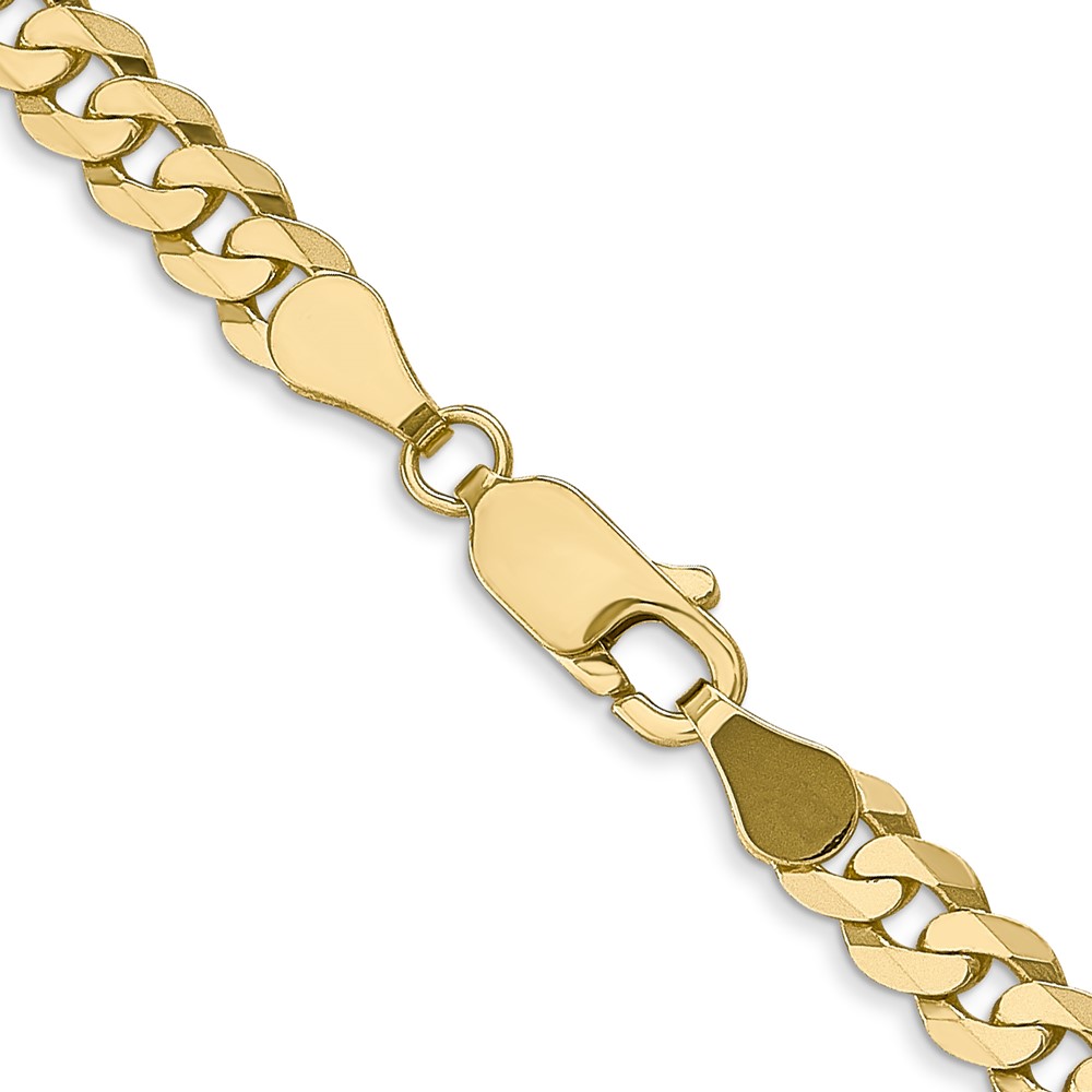 10k 4.75mm Flat Beveled Curb Chain (10FBU120-22)