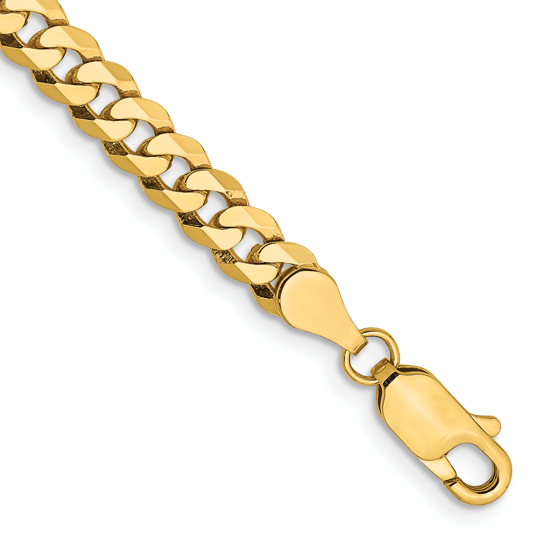 10k 4.75mm Flat Beveled Curb Chain (10FBU120-7)