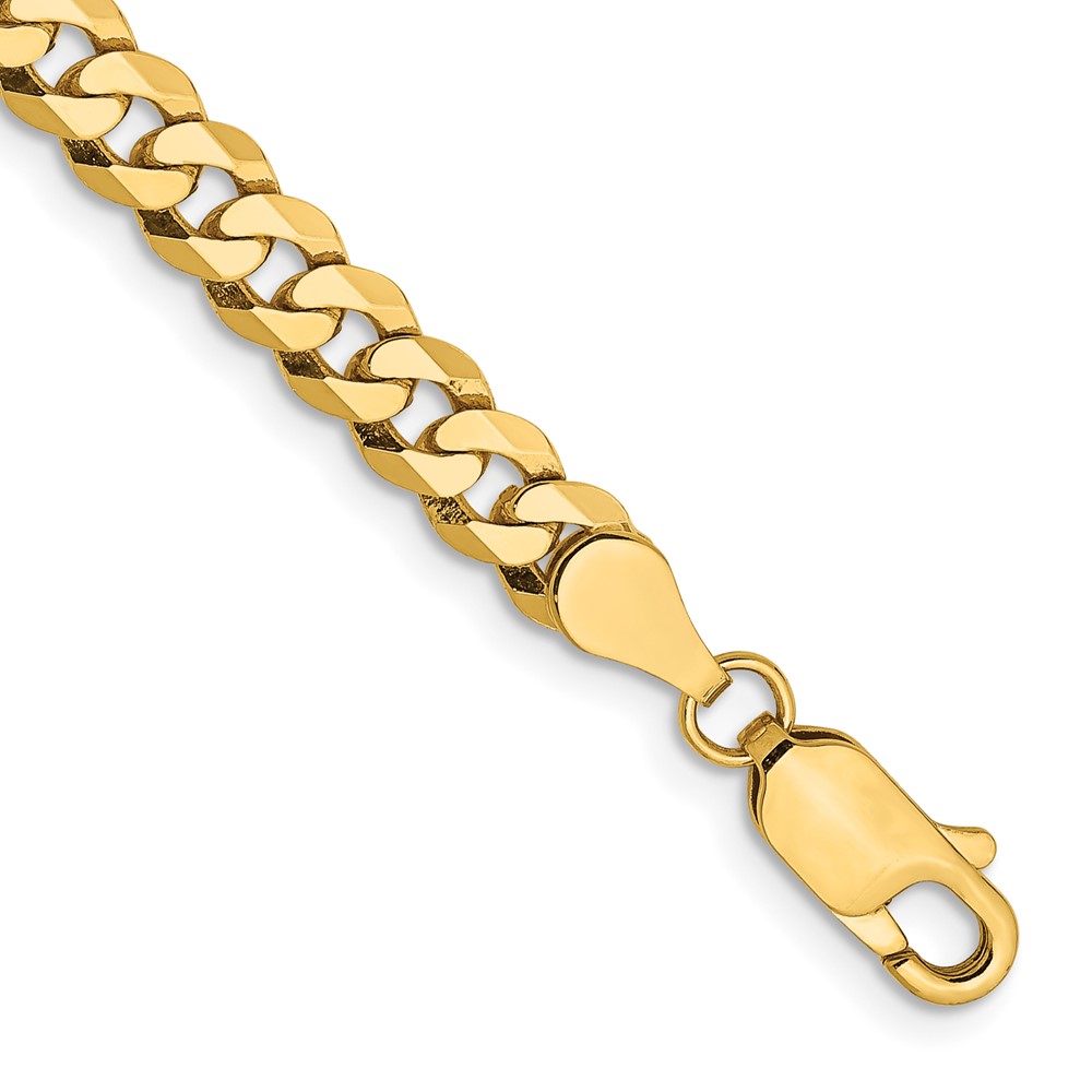 10k 4.75mm Flat Beveled Curb Chain (10FBU120-7)