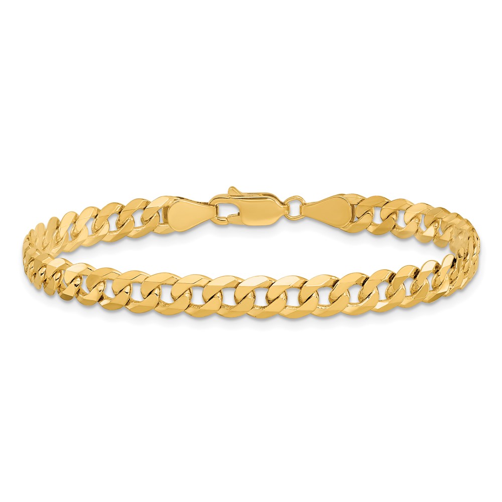 10k 5.75mm Flat Beveled Curb Chain (10FBU140-7)
