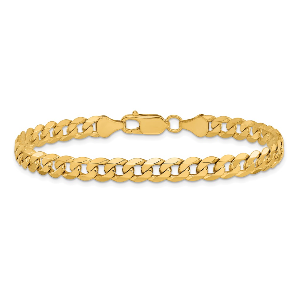 10k 6.25mm Flat Beveled Curb Chain (10FBU160-9)