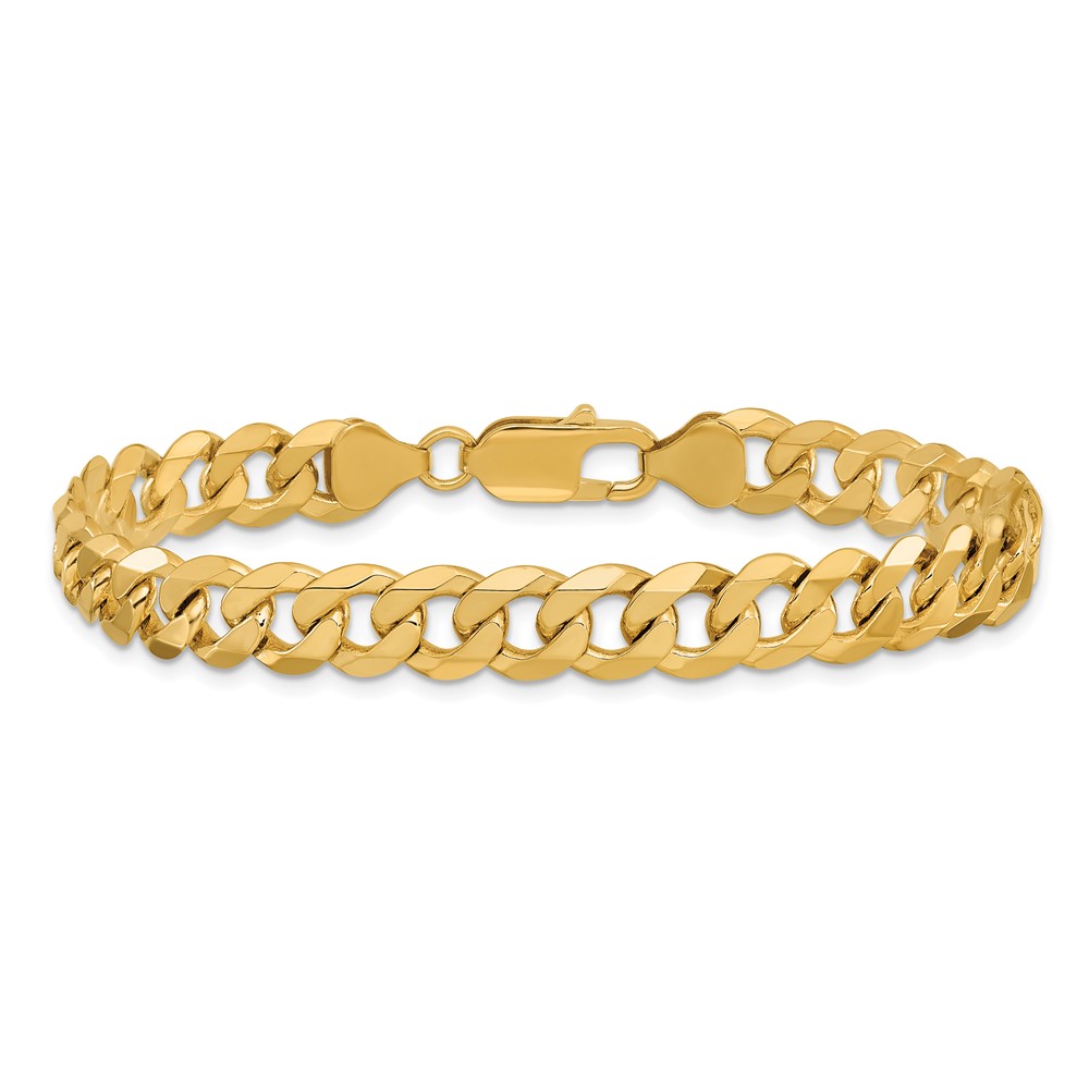 10k 7.75mm Flat Beveled Curb Chain (10FBU200-8)
