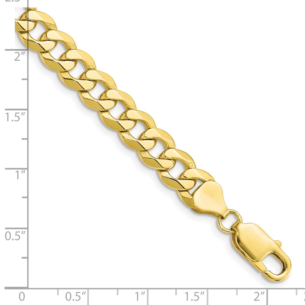 10k 7.75mm Flat Beveled Curb Chain (10FBU200-8)