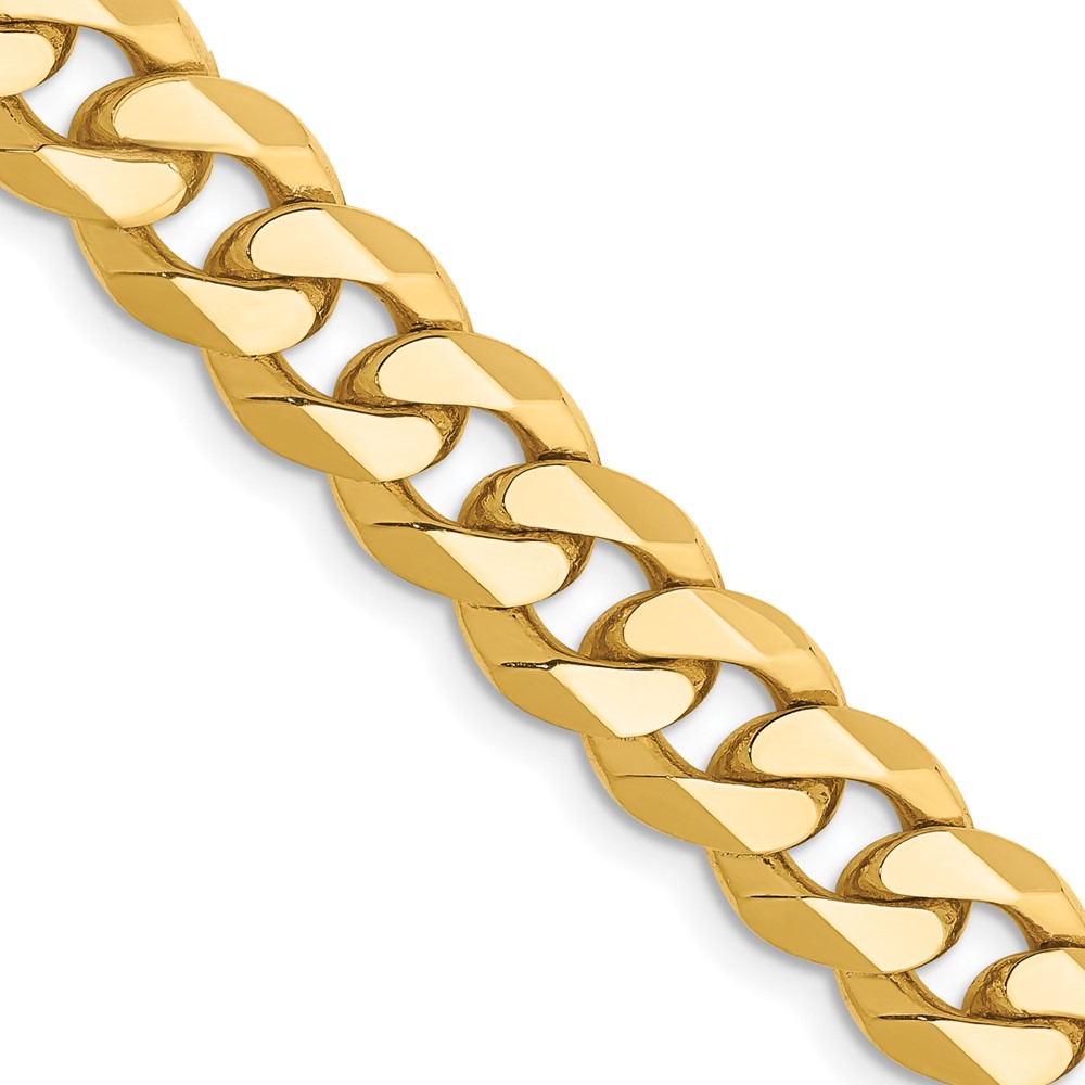 10k 8.25mm Flat Beveled Curb Chain (10FBU220-22)