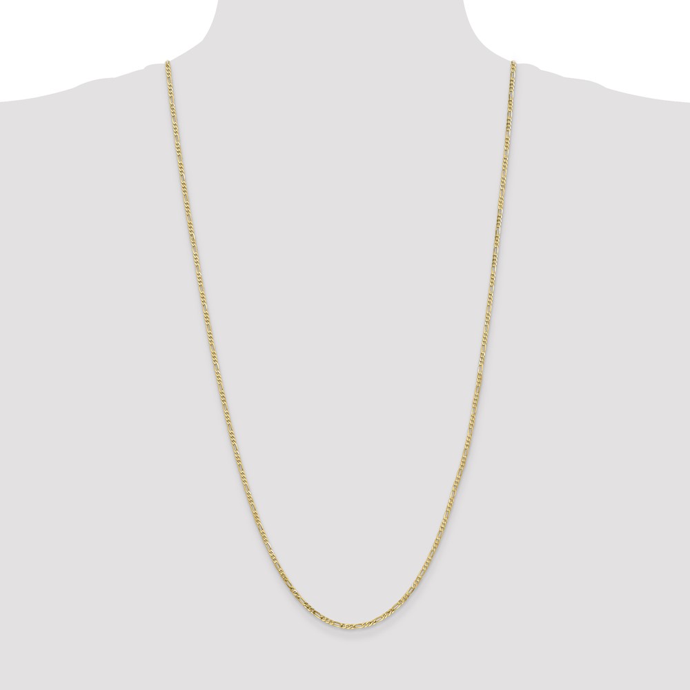 10k 2.2mm Flat Figaro Chain (10FG065-30)