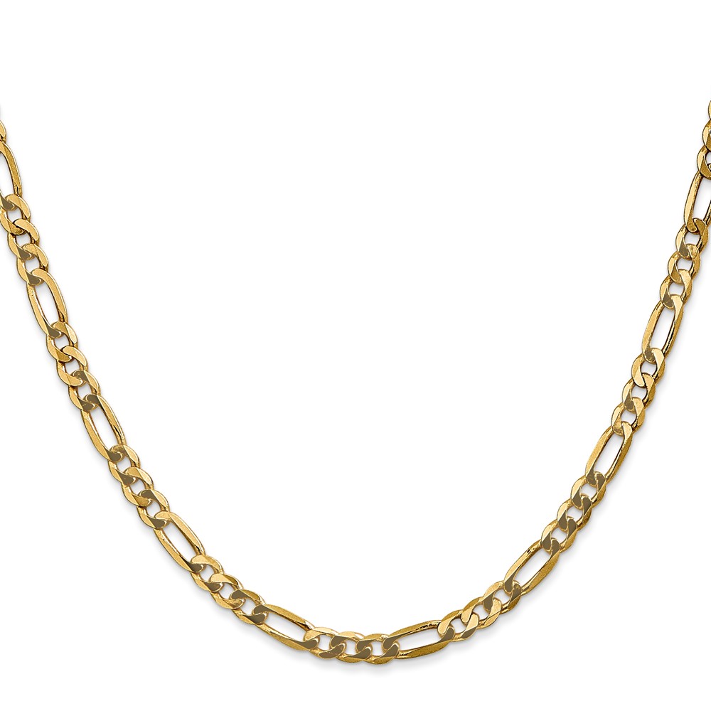 10K 4mm Flat Figaro Chain (10FG100-16)