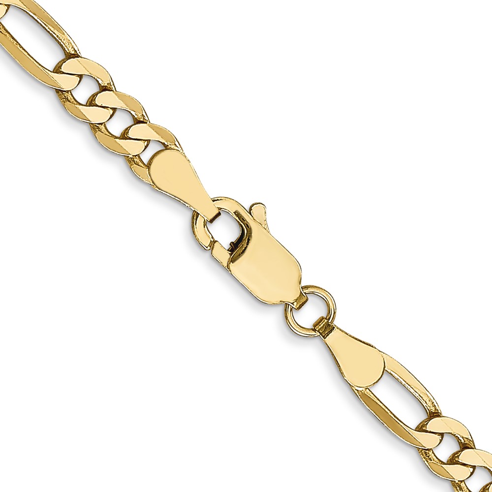 10K 4mm Flat Figaro Chain (10FG100-16)