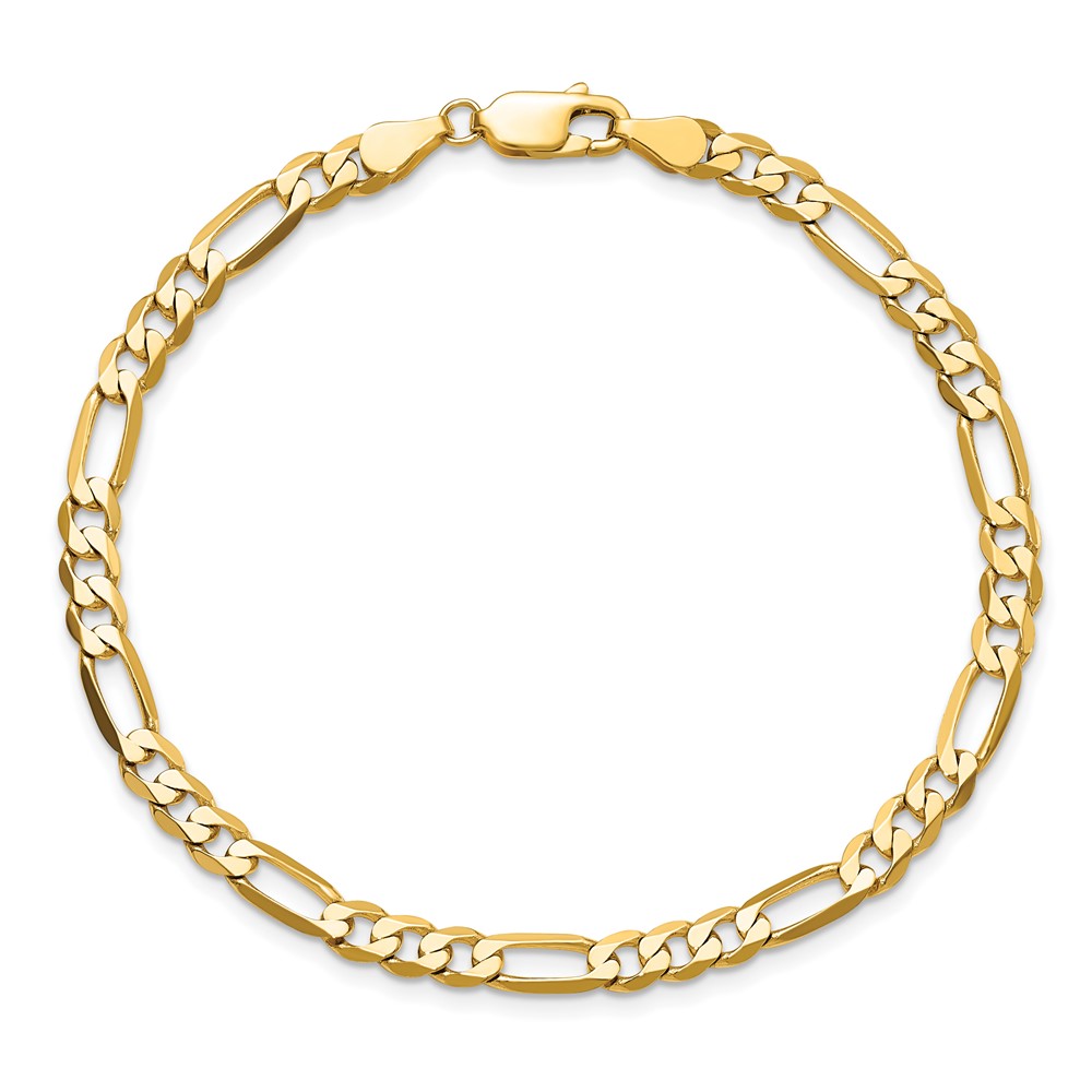10K 4.75mm Flat Figaro Chain (10FG120-7)