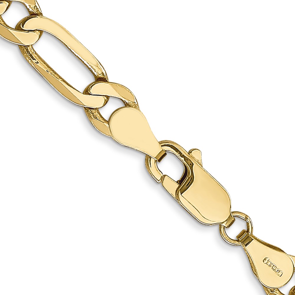 10K 5.25mm Flat Figaro Chain (10FG140-22)