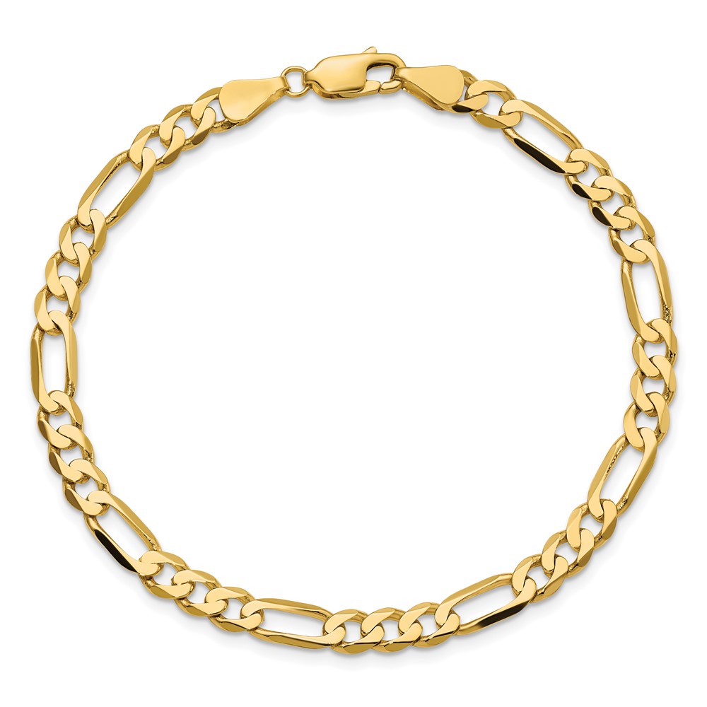 10K 5.25mm Flat Figaro Chain (10FG140-7)