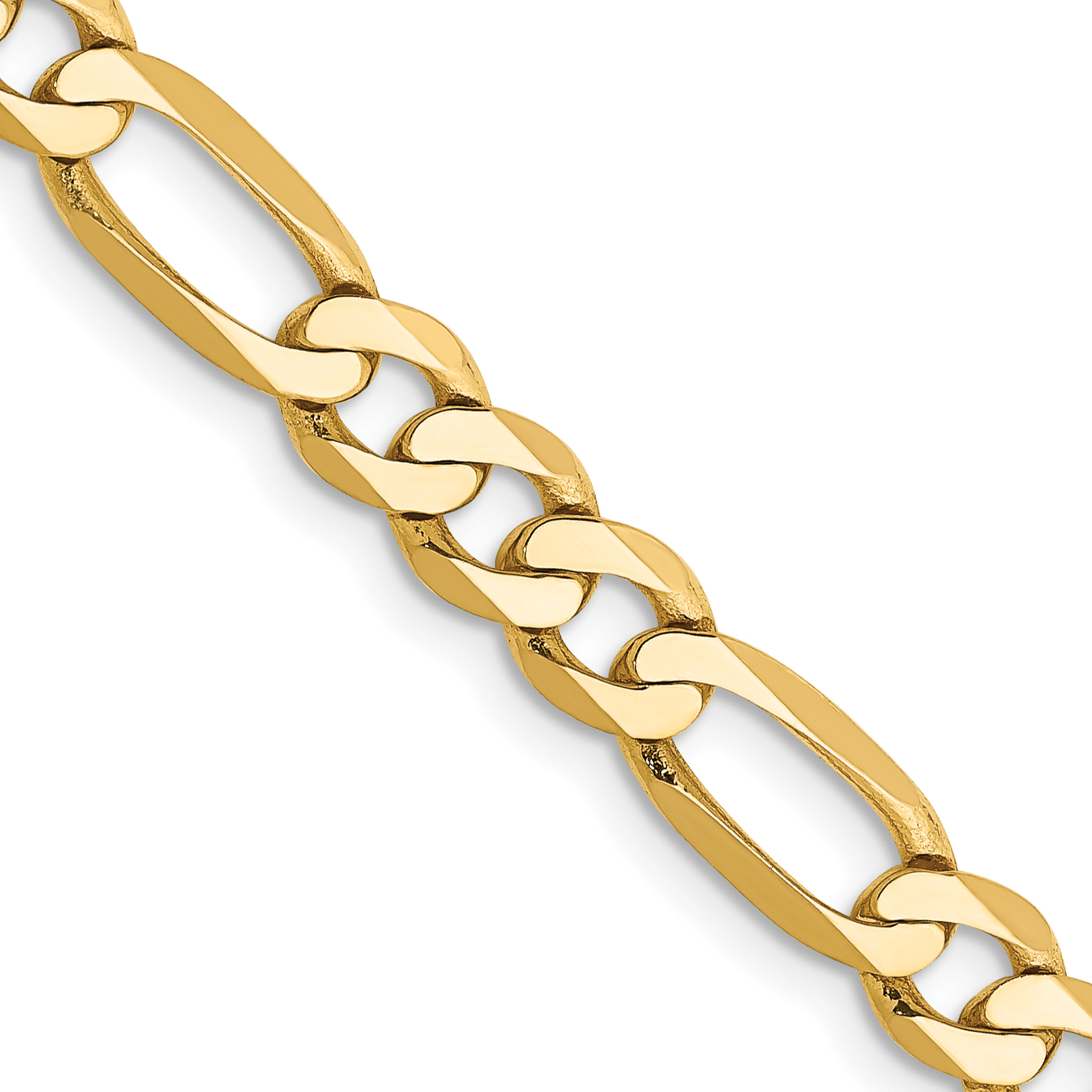 10K 5.25mm Flat Figaro Chain (10FG140-20)
