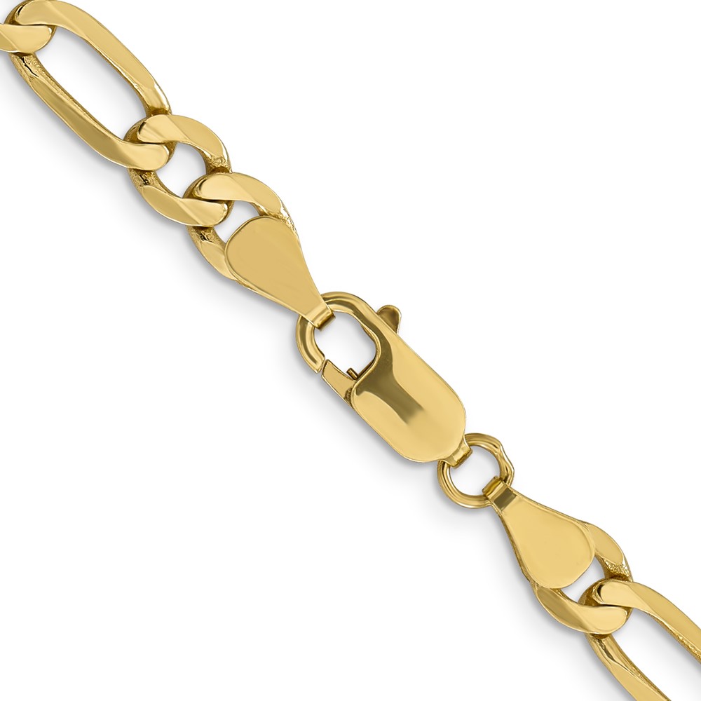 10K 6.25mm Flat Figaro Chain (10FG160-20)