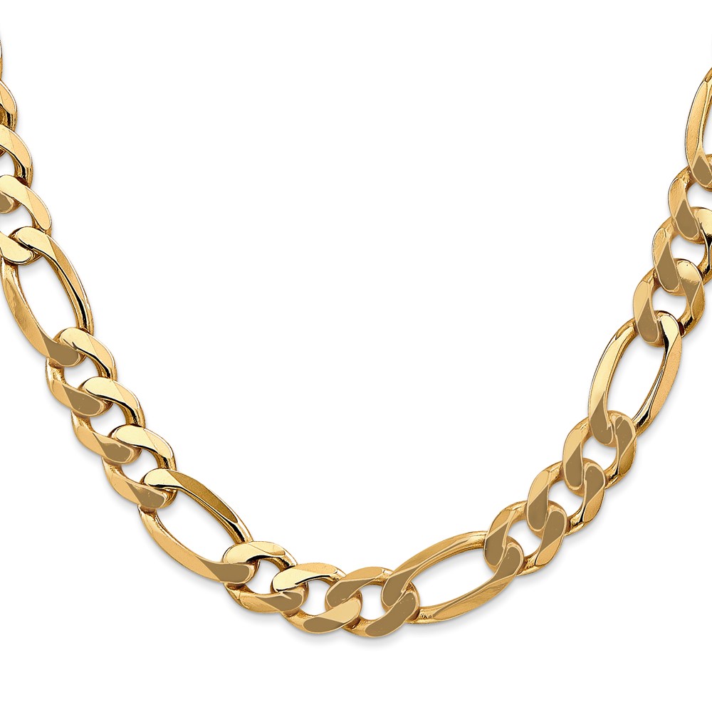 10K 8.75mm Flat Figaro Chain (10FG220-20)