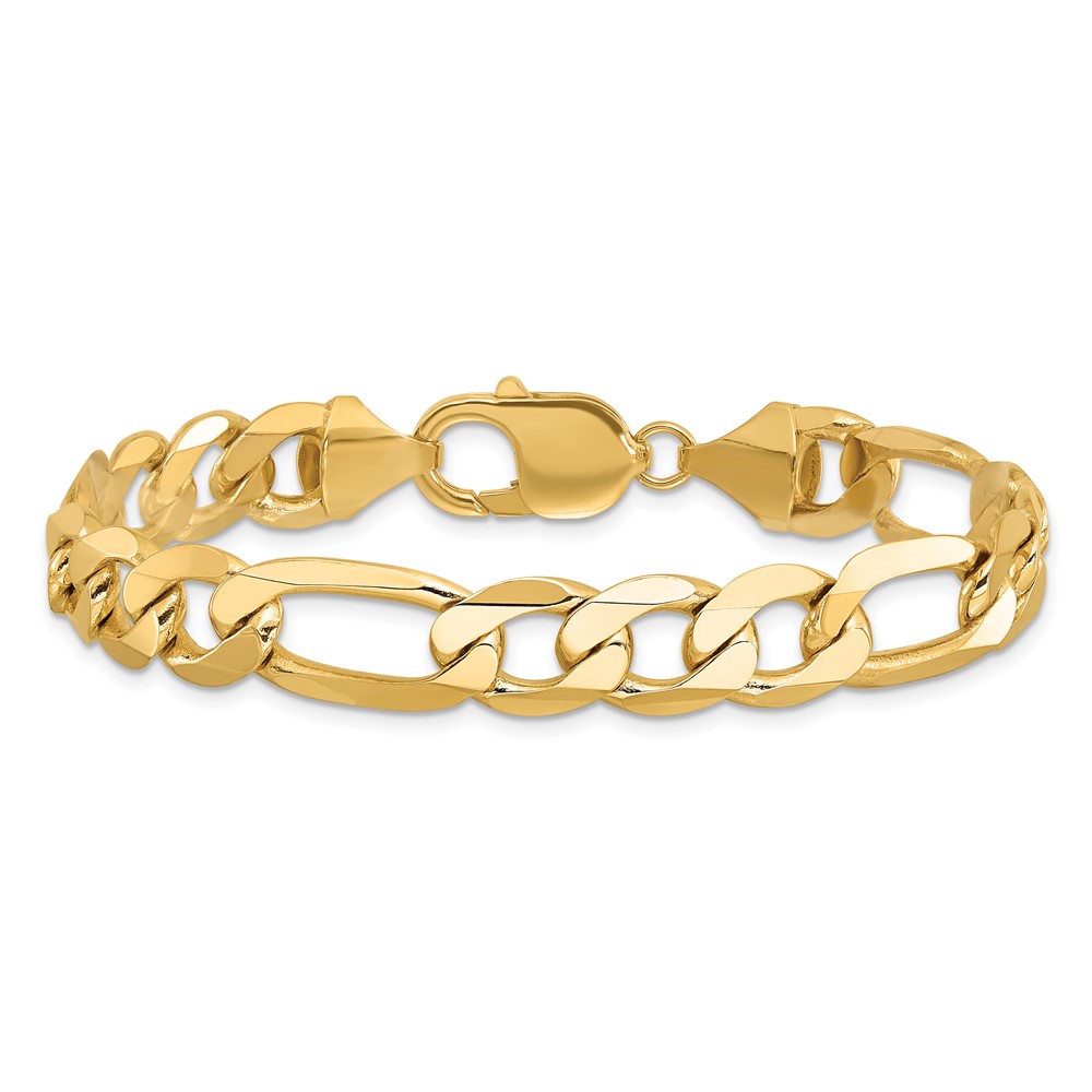 10K 10mm Flat Figaro Chain (10FG250-9)