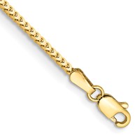10K 1.5mm Yellow Gold Franco Chain view 1