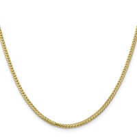 10K 2.0mm Yellow Gold Franco Chain view 2