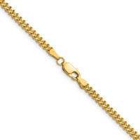 10K 2.0mm Yellow Gold Franco Chain view 3