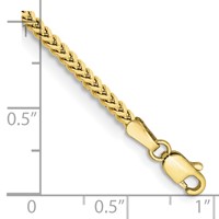10K 2.0mm Yellow Gold Franco Chain view 2