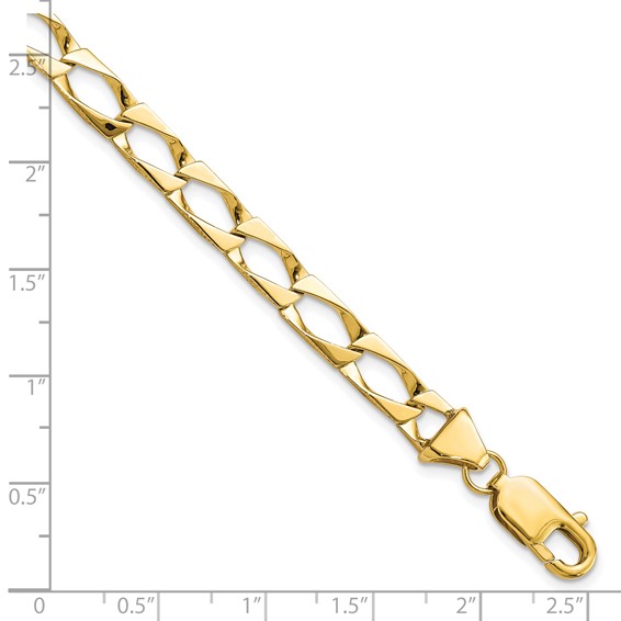 10k Fancy Link Bracelet